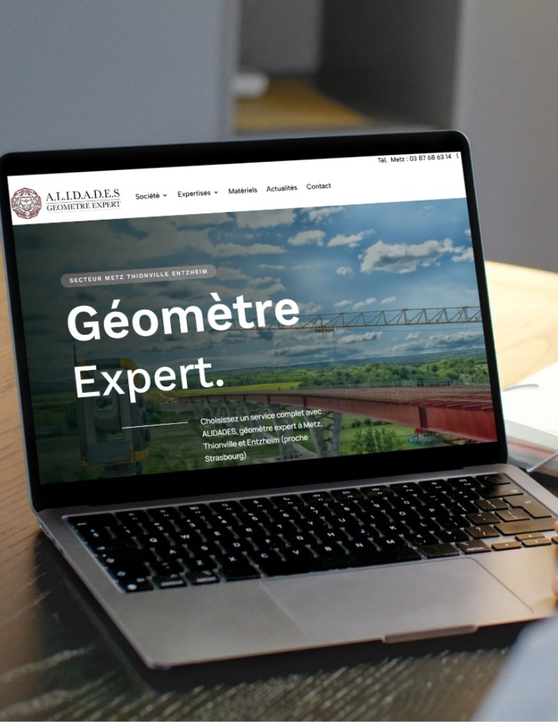ALIDADES - Nouveau site internet vitrine développé par Conselio Agence digitale Luxembourg