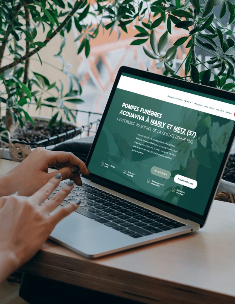 Acquaviva - Nouveau site internet vitrine développé par Conselio Agence digitale Luxembourg