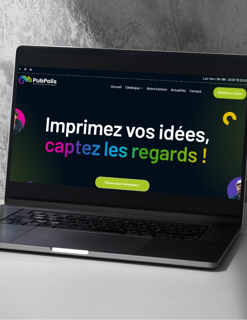 Pub Polis - Nouveau site internet vitrine développé par Conselio Agence digitale Luxembourg
