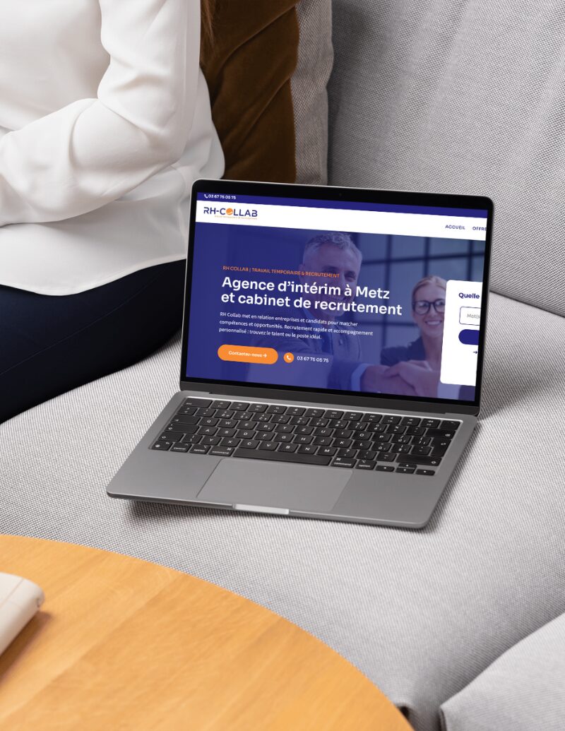 RH Collab - Nouveau site internet vitrine développé par Conselio Agence digitale Luxembourg
