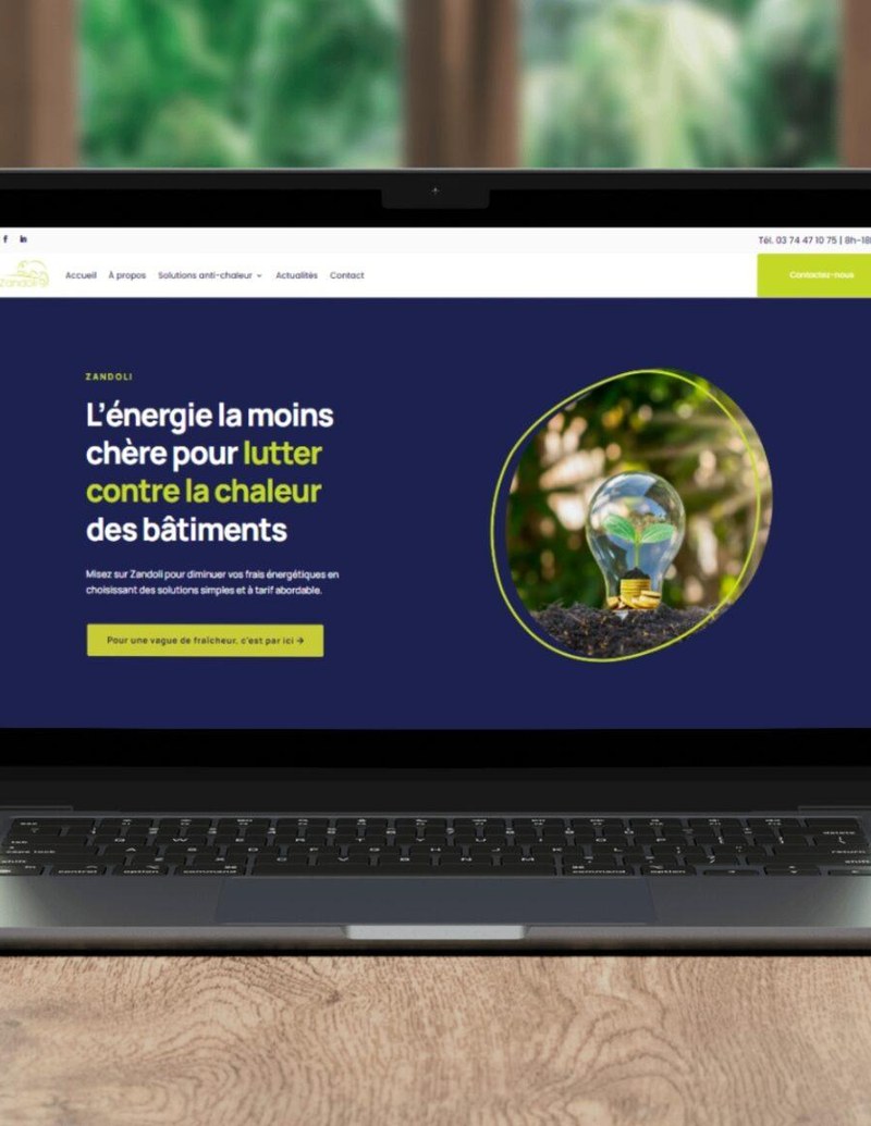 Zandoli - Nouveau site internet vitrine développé par Conselio Agence digitale Luxembourg
